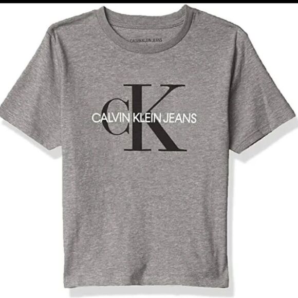 Calvin Klein Jeans Other - NWT Calvin Klein Jeans Boy’s Logo Short Sleeve T-Shirt Medium Gray Heather S(8)